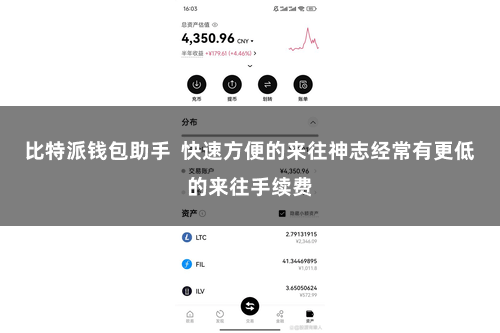 比特派钱包助手 快速方便的来往神志经常有更低的来往手续费