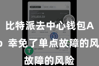 比特派去中心钱包App 幸免了单点故障的风险