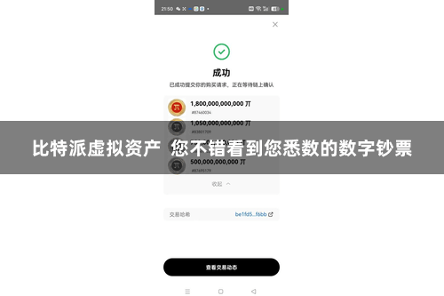 比特派虚拟资产  您不错看到您悉数的数字钞票